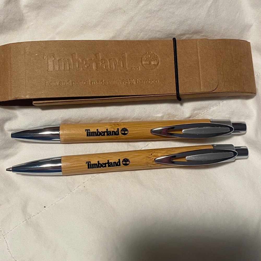 Timberland Brown Bamboo Stationery Set